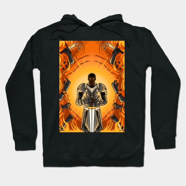 The Black Saint George Hoodie by nivibomb